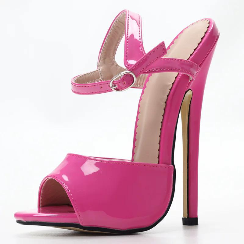 18 cm/7 Zoll High Heel Sandalen Frauen Sexy Knöchel Riemen Dünne Sommer Sandalen Mode Party Prom Schuhe