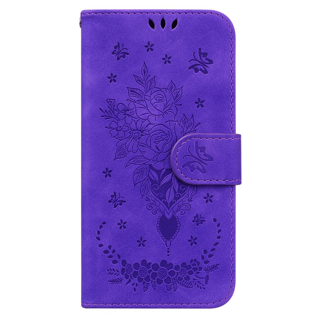 For TECNO Spark 20 Pro Case Flower Imprint Shockproof Leather Phone Cover