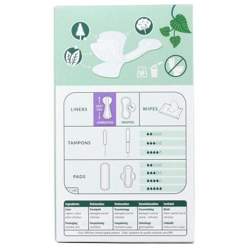 Natracare, Panty Liners, Organic Cotton Covers for Thongs, 30 Count