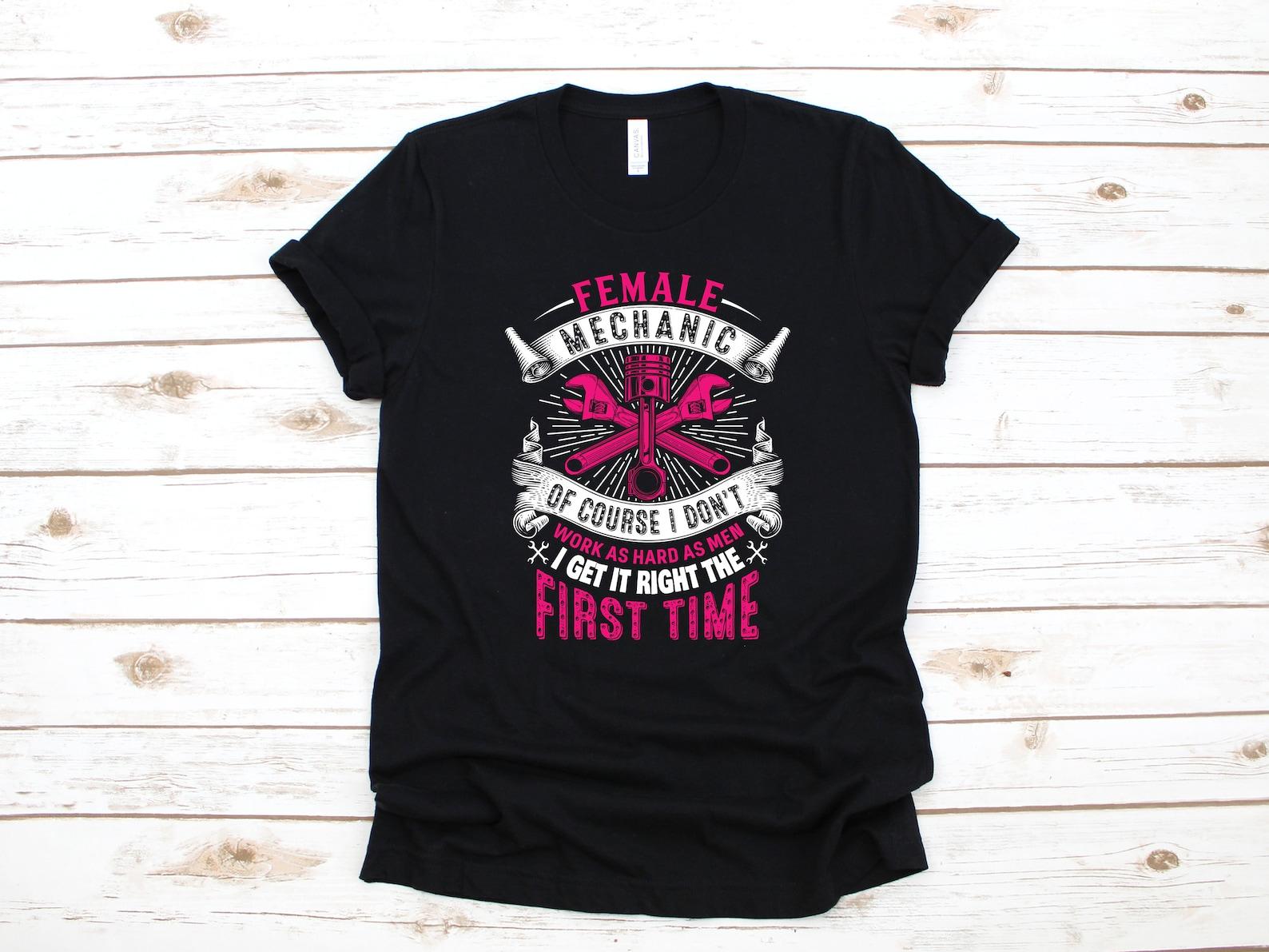 Female Car Mechanic Shirt, Funny Women Mechanics, Girl Auto Mechanic T-Shirt, Tank Top, T-shirt, T-shirt,T-shirt, Apparel Gift 3XL