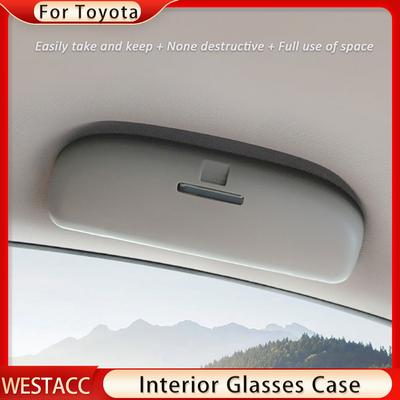 Car Glasses Case Box for Toyota Corolla C-HR CHR RAV4 Camry Prius Reiz Venza Highlander Prado Sequoia 2014-2022