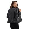 Women's Autumn & Winter Casual Leather Jacket - Simple European/American Trend Thin Coat, Long Sleeve Motorcycle Style