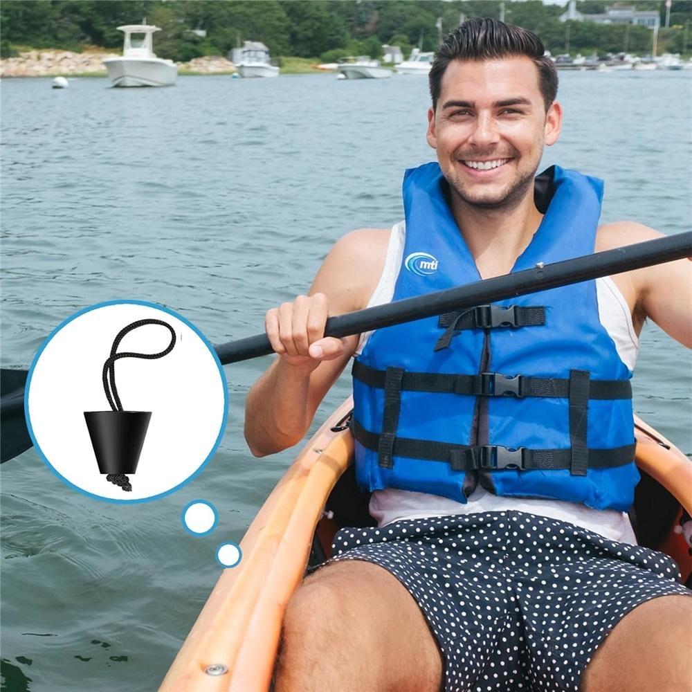 8 Pcs Kayak Scupper Plugs Kit, Silicone Universal Kayak Scupper Plug Drain Holes Stopper Bung With Lanyard, Kayak Accessories