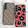 Leopard Print Pink Phone Case For Samsung Galaxy S22 S25 Ultra S21 S10 Plus S26 Edge S20 S23 S24 FE Cover Silicone Soft TPU