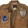 70er Jahre?/1978 A-2 Fliegerjacke U.S. Armee Luftwaffe Lederjacke Braun Größe L(GEBRAUCHT)