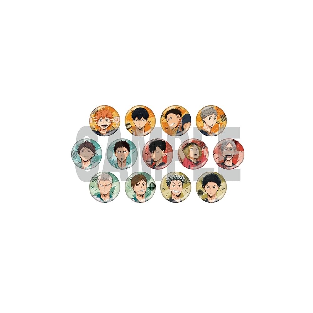 

Anime Haikyu!! Glittery Can Badge Collection 3, 13-piece Box