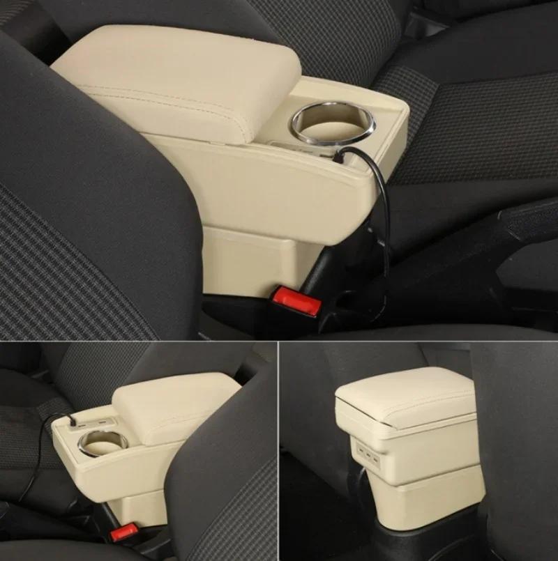For Seat Ibiza Armrest Box For Seat Ibiza 6j Ibiza 6L Car Armrest Auto Storage Box 2010-2019 Dedicated Retrofit Car Accessories