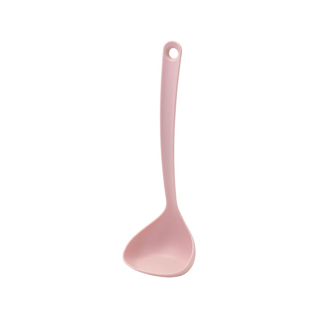Pearl Metal Stands Dishwasher Made in Natural Cook Pure Kitchen Tool Ladle/Spoon, Upright, Safe, Japan, Pink, G-5154