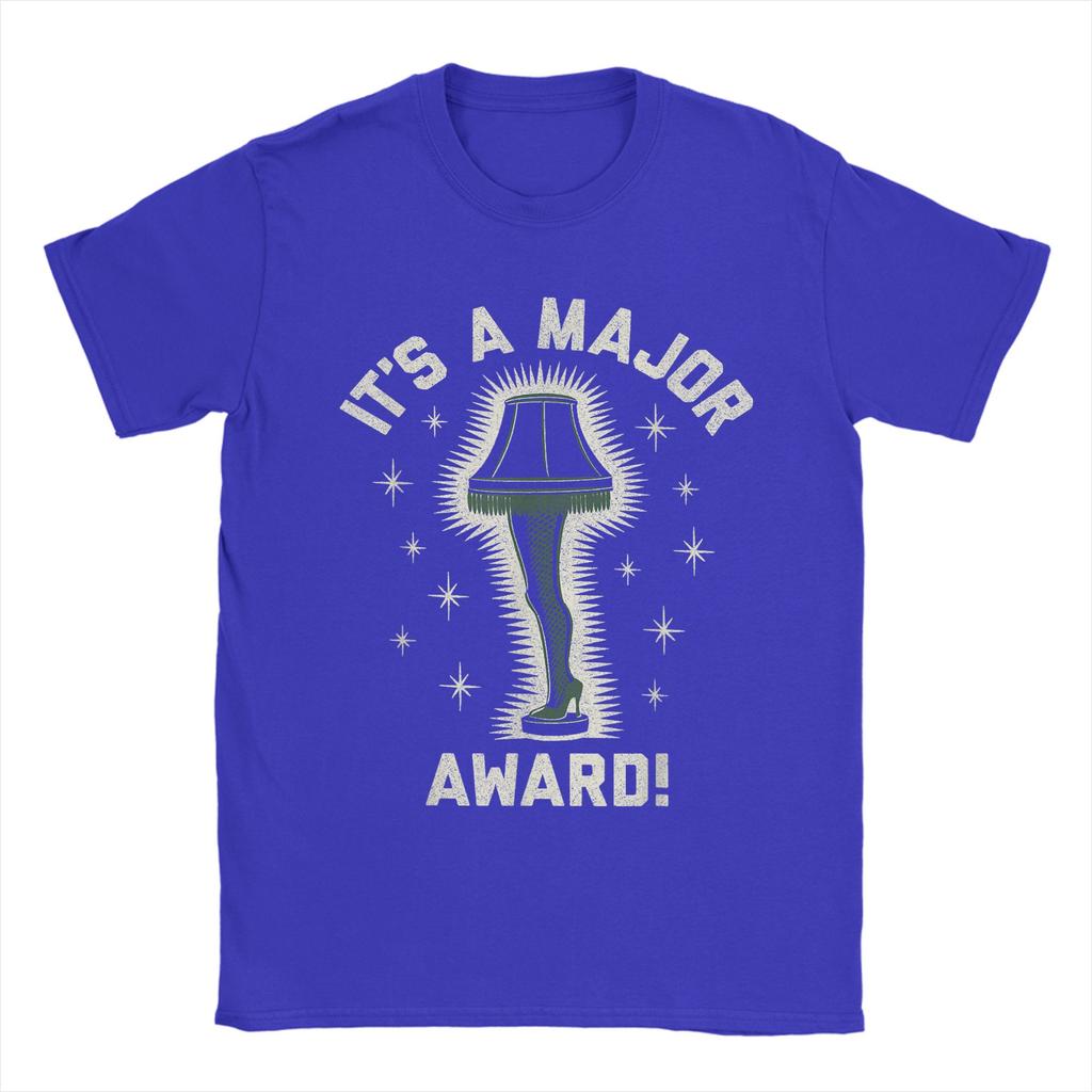 Men A Christmas Story It's A Major Award T Shirt  Pure Cotton Clothes Novelty Short Sleeve O Neck Tee Shirt Plus Size T-Shirt