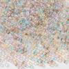 FGB Multicolor 3mm Dyed Core Unicorn Glass Seed Beads for DIY Jewelry and Bracelets