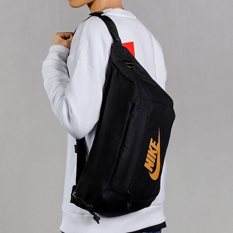 Nike Polyester Shoulder Bag, Crossbody Bag, Fanny Pack Unisex Black Casual BA5751-011