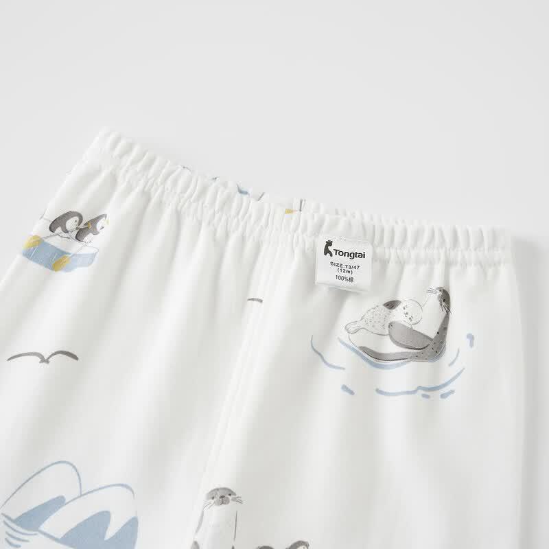 TONGTAI Kids' Pure Cotton Thermal Underwear & Pajama Set