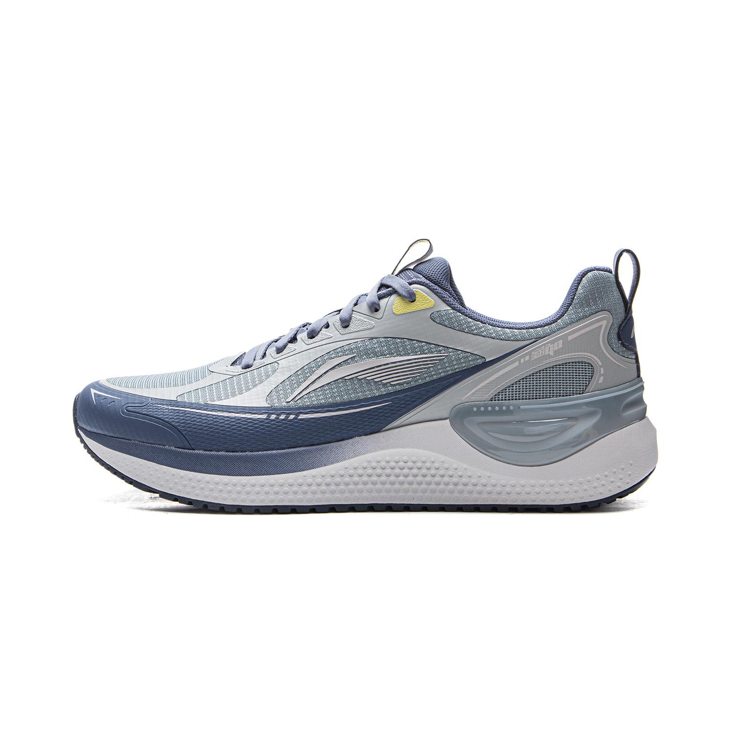 

New LiNing EasyFit 2 Shock Absorbers Slip Resistant Abrasion Resistant Breathable Low Top Running Shoes Men s Gray Blue ARSV115-3 39.5