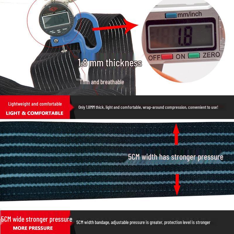 5CM Wide Self-Adhesive Sports Compression Bandage Wrap for Wrist, Knee, Ankle, Leg Support with High Elasticity.
