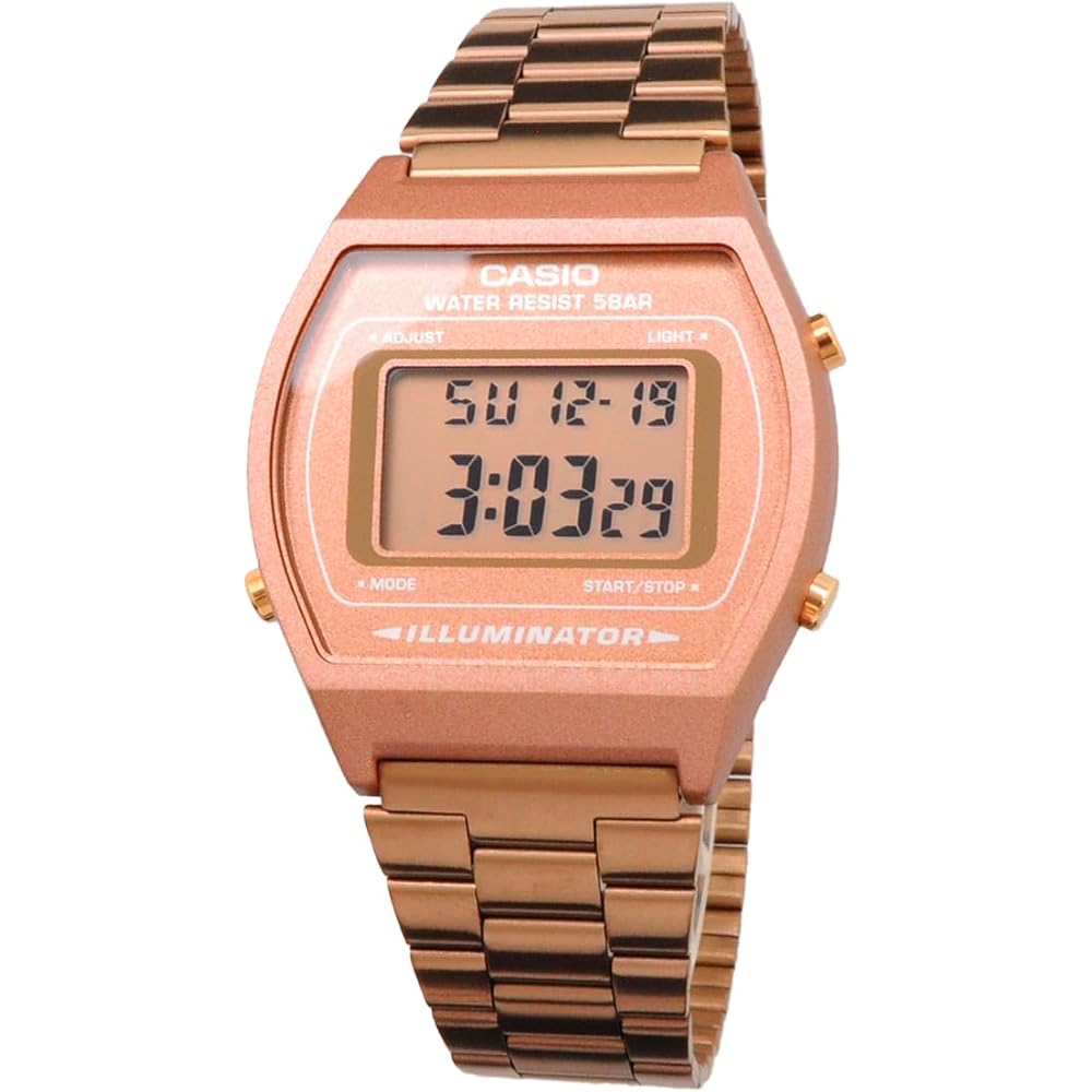 Casio Vintage Series B640WC-5A Unisex Digital Watch Rose Gold Overseas Model