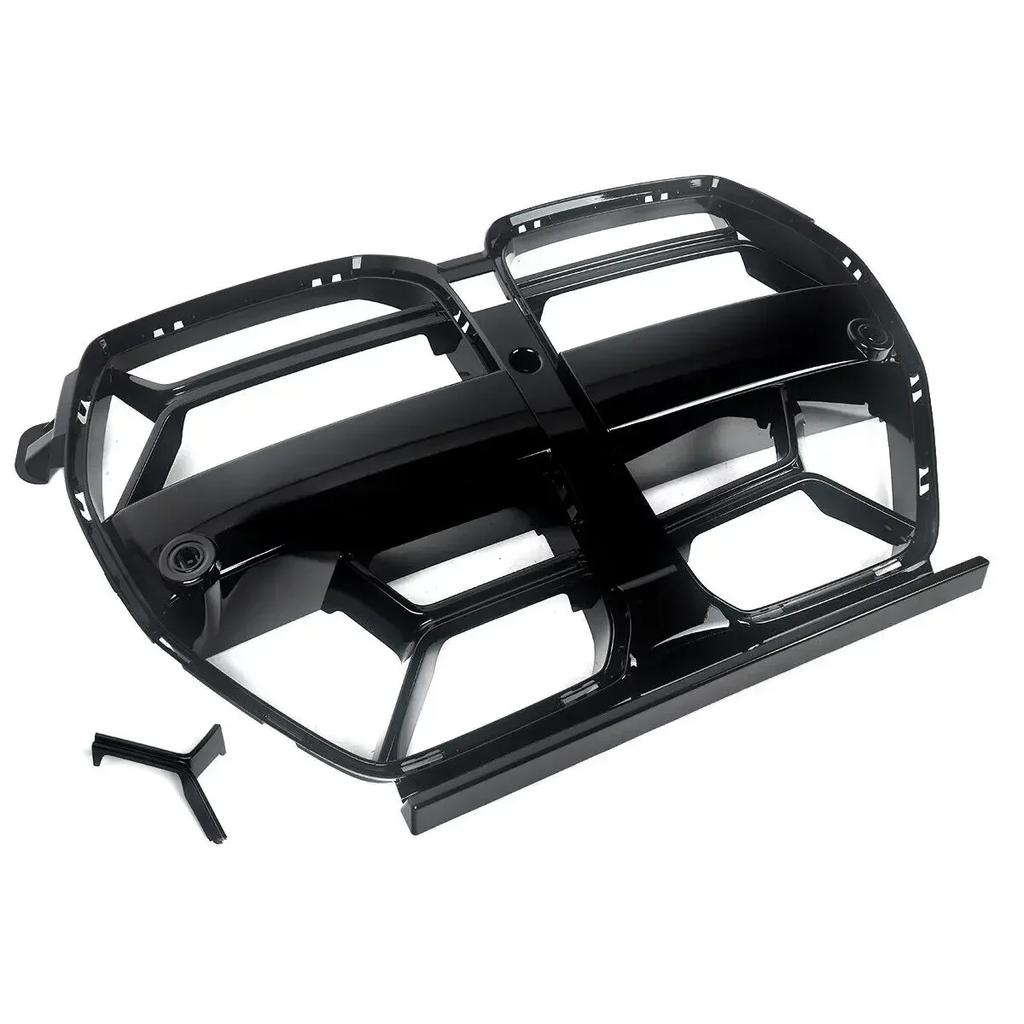 Gloss Black CSL STYLE Front Kidney Grille ABS For BMW G80 M3 G82 G83 M4 2020+ QCYZR1