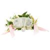 Floral Curtain Tiebacks with Realistic Silk Flowers Adjustable Fabric Straps Decorative Curtain Accessories for Wedding Home