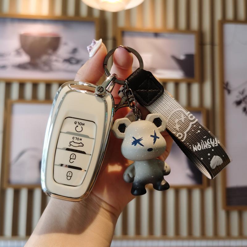 Luxury Hongqi Key Cover for H7, H5, HS5, HS7, H9 - Elegant Key Bag for All Models