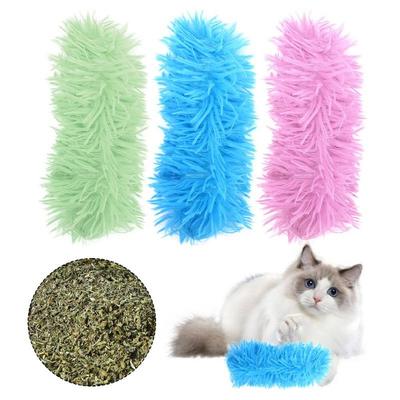 1Pc Giocattoli per gatti per gattini da interno, morbidi e cuscini, giocattolo interattivo per gatti, con menta gatta e peluche frusciante, giocattolo da masticare per gatti