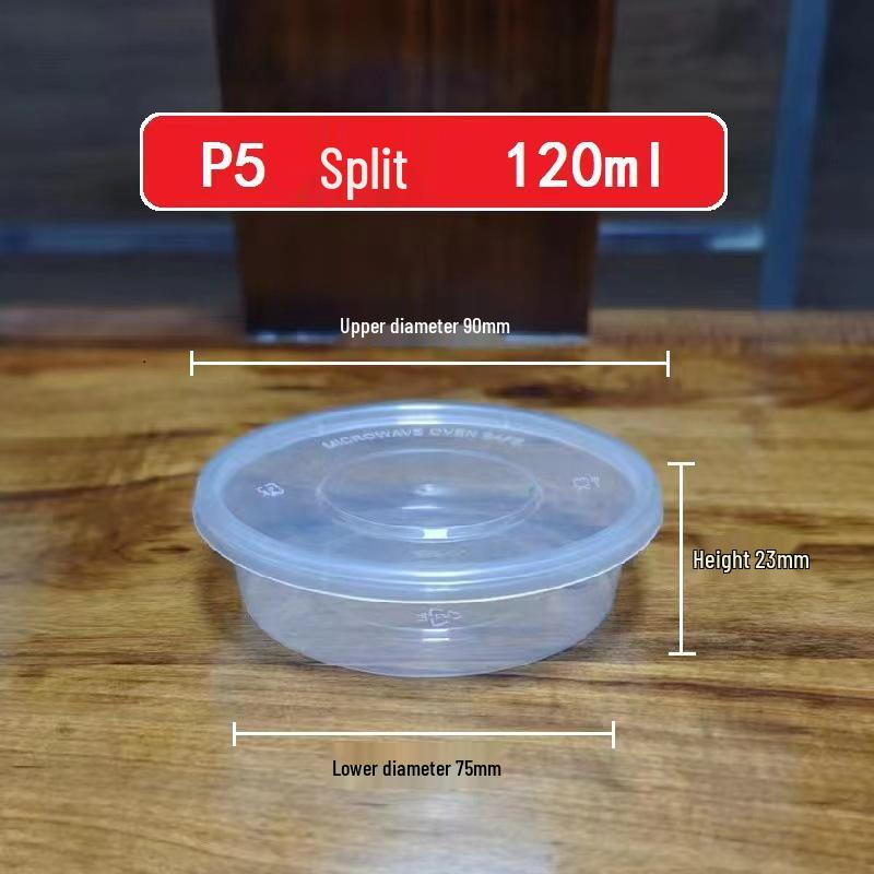 Disposable Plastic Sauce Cups with Lids - Small Chili Oil & Seasoning Container for Commercial Use.