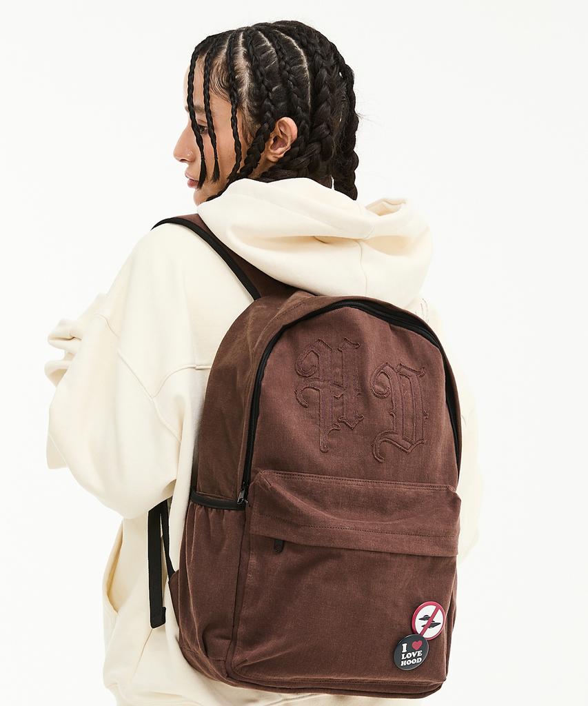 Hoodhood Hd Logo Applique Backpack Brown