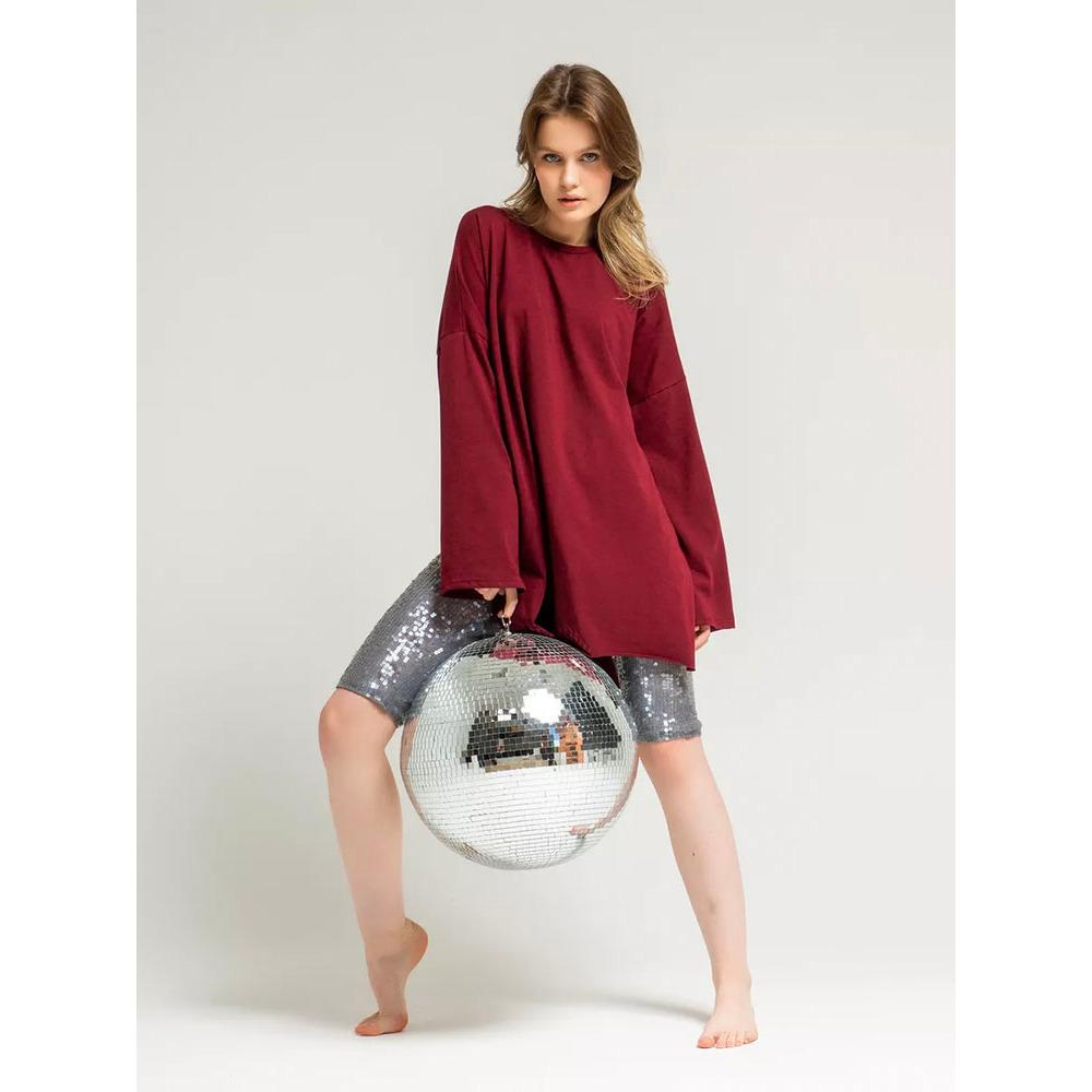 Hirsionsan 2025 Spring Summer New Arrival Women's Long Sleeve Cotton Loose Fit Slit Distressed T-Shirt Female