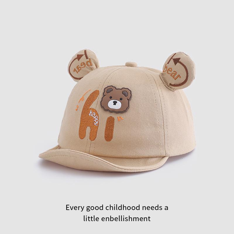 Baby and Toddler Baseball Cap Spring and Autumn New Casual Versatile Baby Hat Soft Brim Boy and Girl Sun Visor Baseball Cap