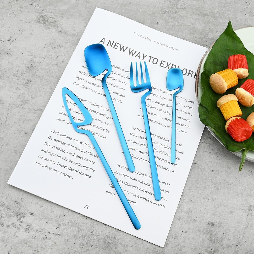 12Pcs Matte Black Cutlery Set 18/10 Stainless Steel Dinnerware Knife Fork Spoon Dinner Tableware Kitchen Flatware Silverware Set