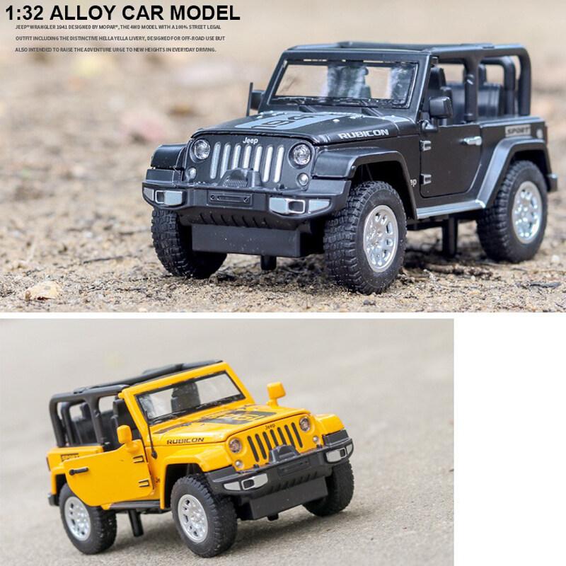 1/32 Scale Jeep Wrangler 1941 Alloy Car Model with Light and Sound Effect Diecast Car Toys for Boys Gift Car Model  Toys Model Collection