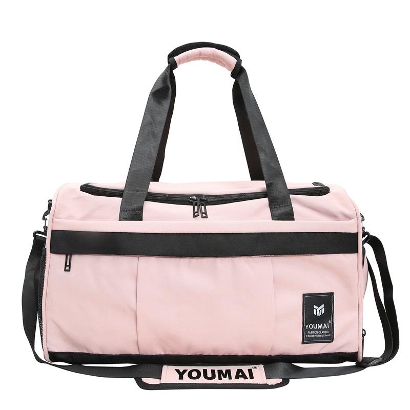 New Fitness Bag Dry and Wet Separation Training Sports Bag Hand Luggage Bag Short Trip Bag Large Capacity Swimming Bag