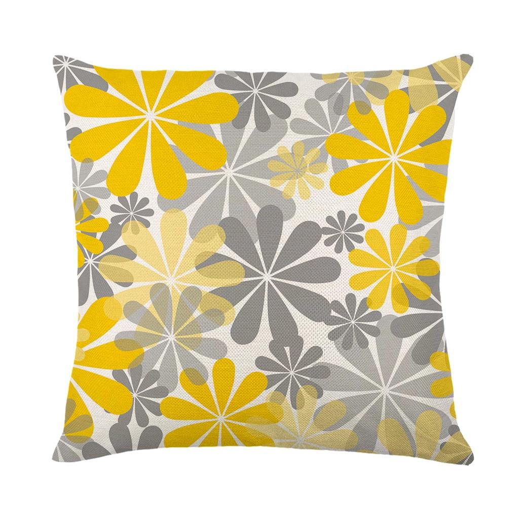 Elegant Waterproof Flower Printed Cushion Cover With Oilproof And Dustproof Features For Stylish Home Decor