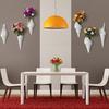 Yousheng Conch Wall Vase Modern White Conch Ceramic Vase Wall Mounted Flower Holder for Living Room Bedroom Flower Arrangement