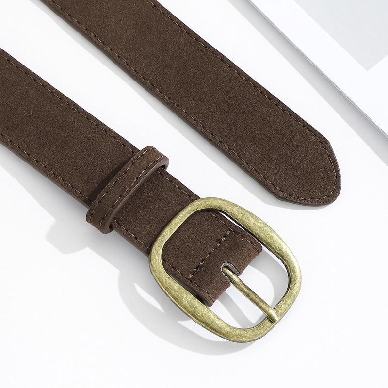 Trendy American Retro Buckle Wide Women’s Belt Unique Versatile Elegant and Sophisticated; Decorative Belt to Pair with Jeans