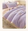 Sleeping Grid A-Class Double-Sided Milk Velvet Plush Cotton Embroidery Multifunctional Blanket