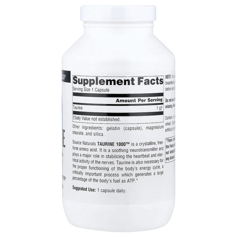 Taurine 1000™, 1,000 Mg, 240 Capsules