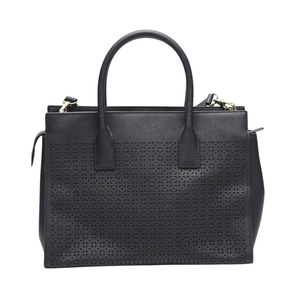 Kate Spade 2WAY Handbag Shoulder Bag Leather Navy Women Used