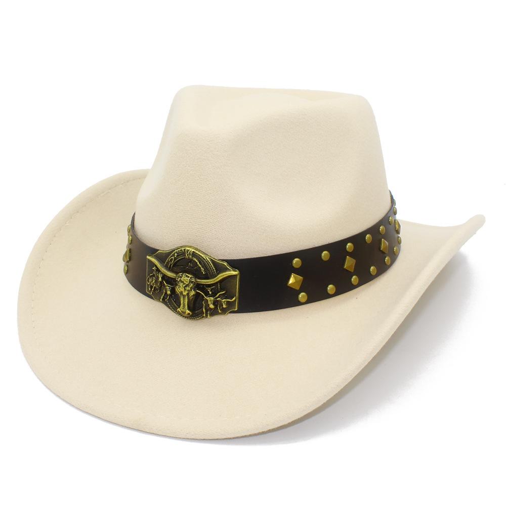 New fashion bull head accessories peach top top hat personalized grassland Tibetan western cowboy hat versatile cowboy hat