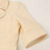 Gucci 643288 21AW Ivory Wool 100% Horsepit Gold Button Short Sleeve Jacket Jacket 36 IvoryUsed