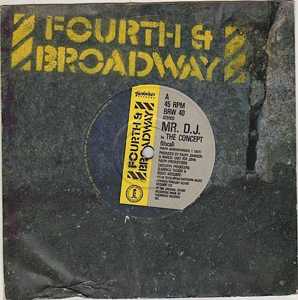 

7inch Record CONCEPT - Mr. D.J. BRW40 4th & Broadway 1985 UK Dance & Electronica Used