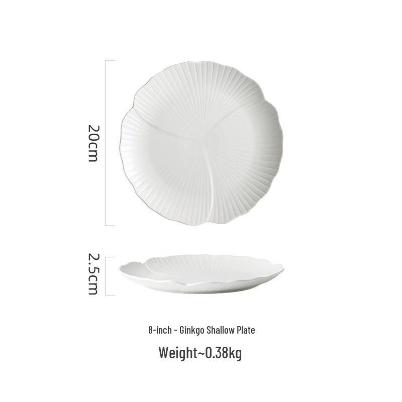 Creative Nordic Floral Ceramic Deep Plate