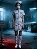 Zombie Doctor Nurse Couple Costume Bloody Scary Hospital Outfit Adult Horror Halloween Masquerade Cosplay Fancy Dress Set
