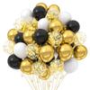 12inch 50pcs metal balloon set with confetti, suitable for weddings, birthdays, fashion parties, showers, graduation ceremonies