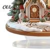 Indoor Holiday Display Pieces Acrylic Christmas Table Decor, Gingerbread House Tree Ornaments, Ornaments for Desk Waterproof Desktop Decorations