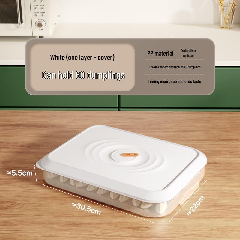 Large Capacity Multi-layer Dumpling Freezer & Fresh-Keeping Box