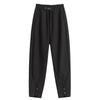 DIMANAF 2023 Plus Size Long Pants Women Elastic Loose High Waist Vintage Solid Cotton Loose Casual Female Basic Trousers Harem Pants Wide Leg Pants
