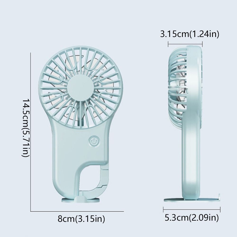 Mountaineering Hook Small Electric Fan Portable Cooling Fan Air Cooler  for Office Desk Student