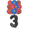 FNAF Five Nights Freddyed Geburtstagsfeier Dekorationen Luftballons Teller Banner Geschirr Set für Babyparty Gastgeschenke Kinder Geschenke