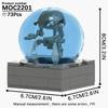 MOOXI Space Wars Series Robot Model MOC Brick DIY Diorama Adult Children Toys Building Block Set Montessori Gift Room Decoration