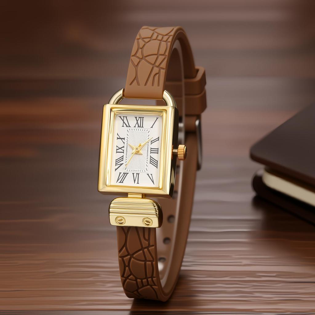 Square Women's Watch Leather Strap Waterproof Cute Fashion Analog Display Leather Belt Quartz Watch Women's Accessories - Birthday Anniversary