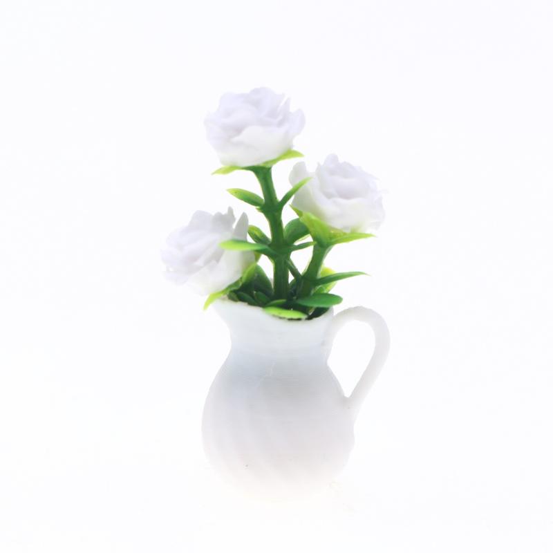 1Pcs Dollhouse Mini Simulation Green Plants Potted Plants Micro Landscape Horticultural Decoration Doll House Accessories